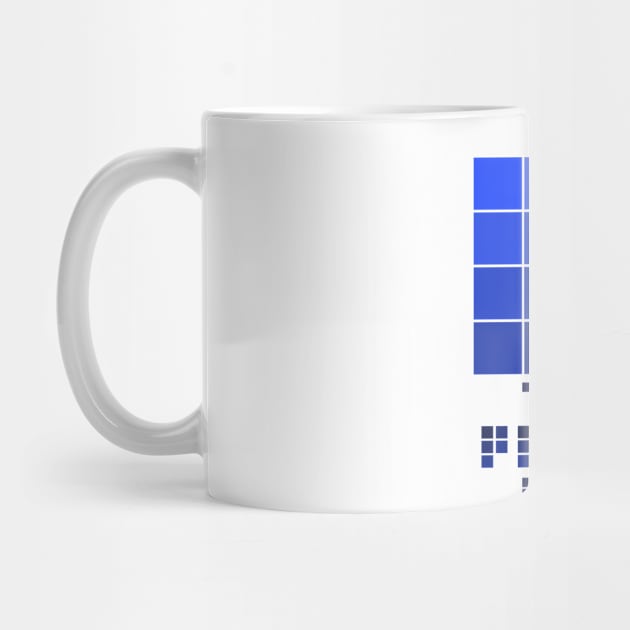 the pixel guy design for the pixel lover - blue by JAXARTBOOK